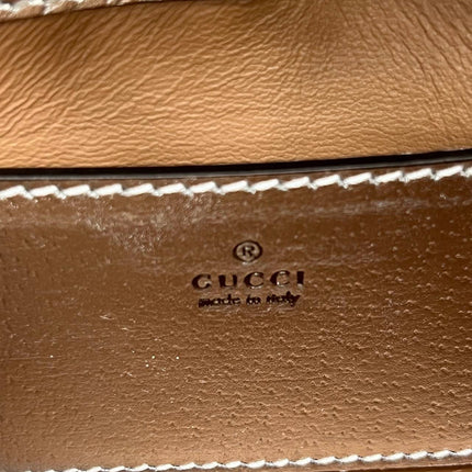 Sold Gucci Jackie 1961 Mini Silver Lamé Leather Bag with Chain Strap