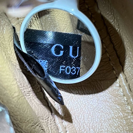 Sold Gucci Jackie 1961 Mini Silver Lamé Leather Bag with Chain Strap