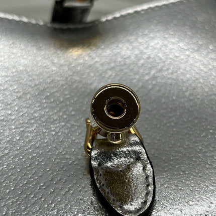 Sold Gucci Jackie 1961 Mini Silver Lamé Leather Bag with Chain Strap