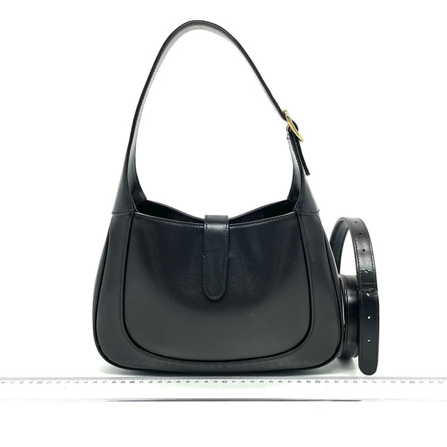 Sold Gucci Jackie 1961 Black Leather Bag with Adjustable Strap