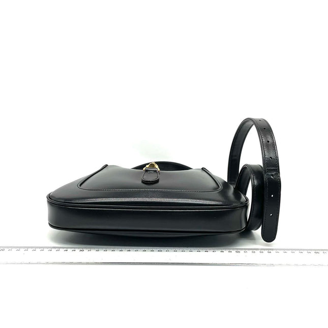Sold Gucci Jackie 1961 Black Leather Bag with Adjustable Strap