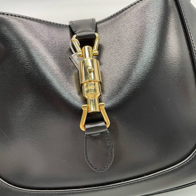 Sold Gucci Jackie 1961 Black Leather Bag with Adjustable Strap