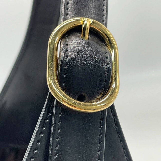 Sold Gucci Jackie 1961 Black Leather Bag with Adjustable Strap