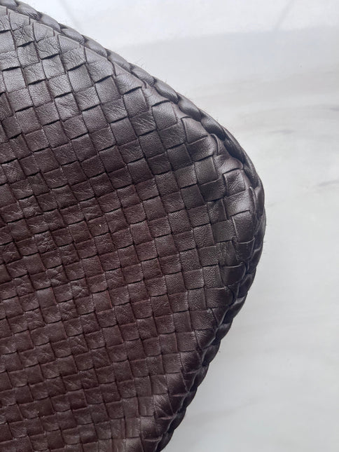 Sold Bottega Veneta Hobo Bag Large Chocolate Brown Lambskin leather 51cm