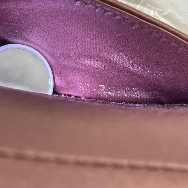 Sold Dior Saddle Mini Silk Satin Rose Pink with Crystal Buckle