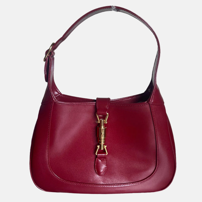 Sold Gucci Jackie 1961 Red Leather Bag Small with Adjustable Strap