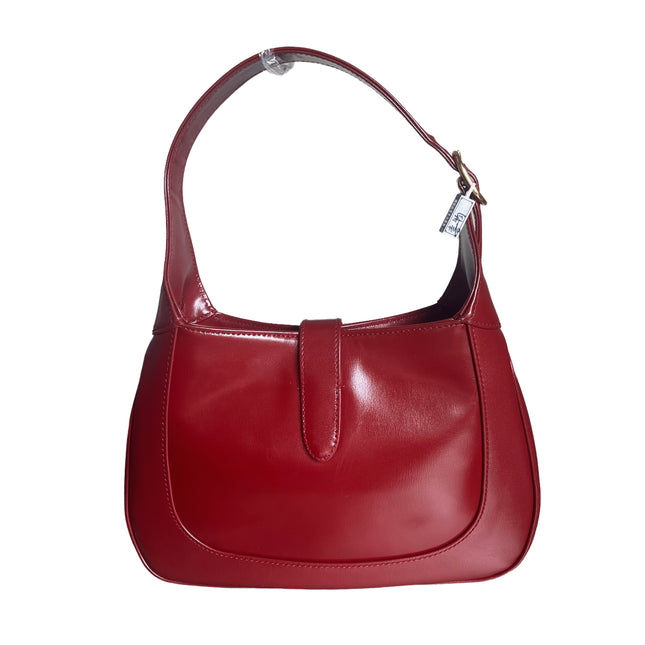 Sold Gucci Jackie 1961 Red Leather Bag Small with Adjustable Strap