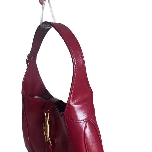 Sold Gucci Jackie 1961 Red Leather Bag Small with Adjustable Strap