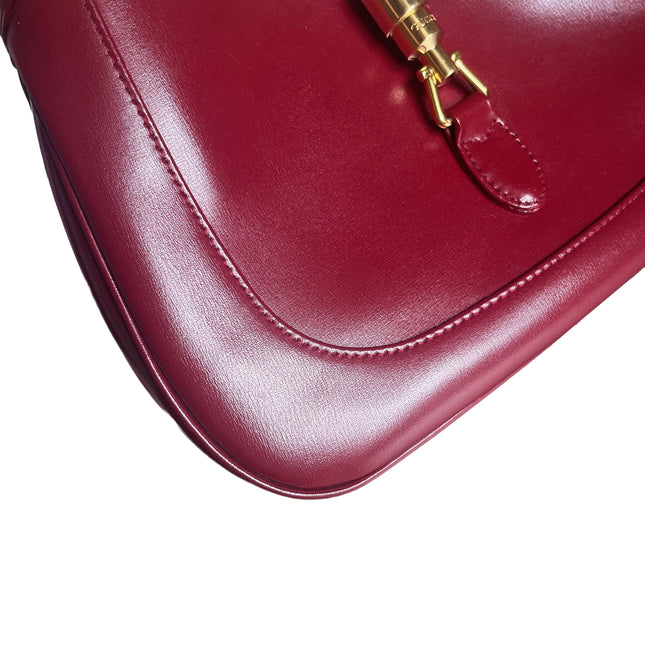 Sold Gucci Jackie 1961 Red Leather Bag Small with Adjustable Strap