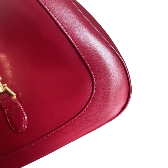 Sold Gucci Jackie 1961 Red Leather Bag Small with Adjustable Strap