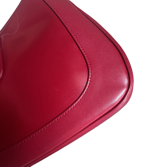 Sold Gucci Jackie 1961 Red Leather Bag Small with Adjustable Strap