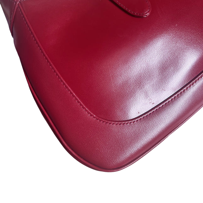 Sold Gucci Jackie 1961 Red Leather Bag Small with Adjustable Strap