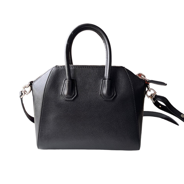 Givenchy Antigona Mini Black Calf Leather Top Handle bag with Strap