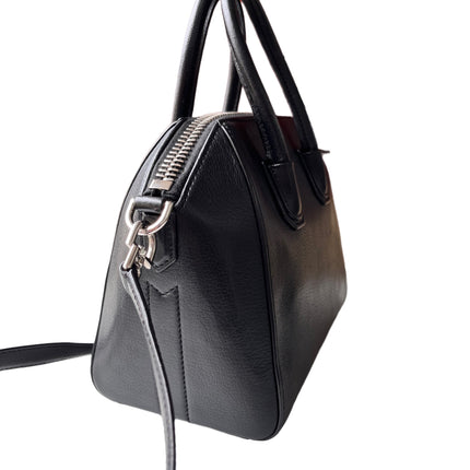 Givenchy Antigona Mini Black Calf Leather Top Handle bag with Strap