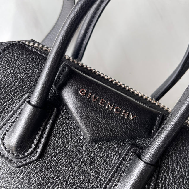 Givenchy Antigona Mini Black Calf Leather Top Handle bag with Strap