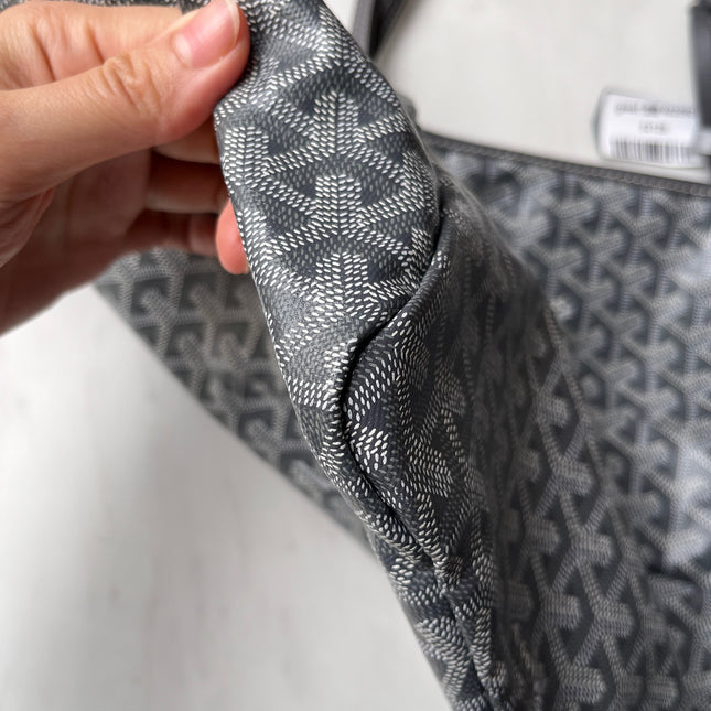 Sold Goyard Saint Louis Tote GM Large Grey Goyardine Canvas