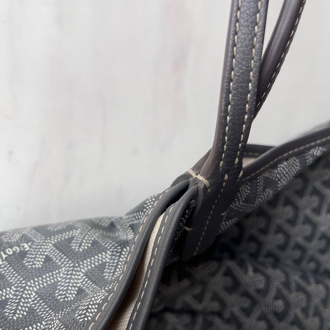 Sold Goyard Saint Louis Tote GM Large Grey Goyardine Canvas