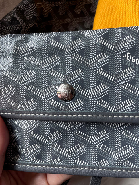 Sold Goyard Saint Louis Tote GM Large Grey Goyardine Canvas