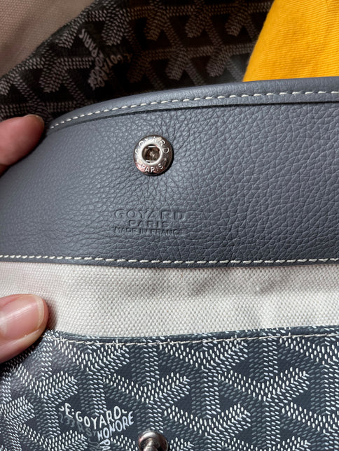 Sold Goyard Saint Louis Tote GM Large Grey Goyardine Canvas