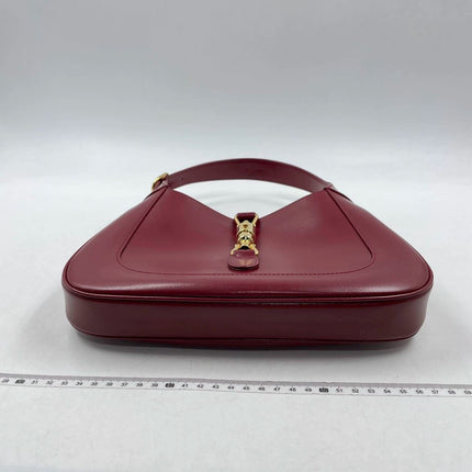 Sold Gucci Jackie 1961 Red Leather Bag Small with Adjustable Strap