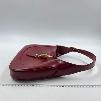 Sold Gucci Jackie 1961 Red Leather Bag Small with Adjustable Strap