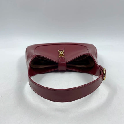 Sold Gucci Jackie 1961 Red Leather Bag Small with Adjustable Strap