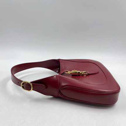 Sold Gucci Jackie 1961 Red Leather Bag Small with Adjustable Strap