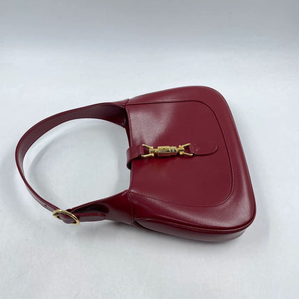 Sold Gucci Jackie 1961 Red Leather Bag Small with Adjustable Strap