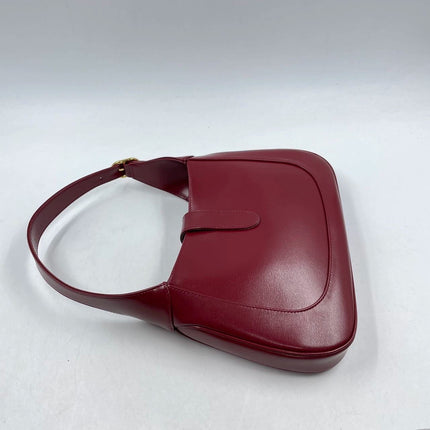 Sold Gucci Jackie 1961 Red Leather Bag Small with Adjustable Strap