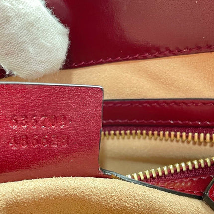 Sold Gucci Jackie 1961 Red Leather Bag Small with Adjustable Strap