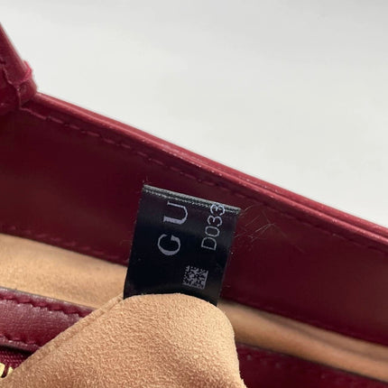 Sold Gucci Jackie 1961 Red Leather Bag Small with Adjustable Strap