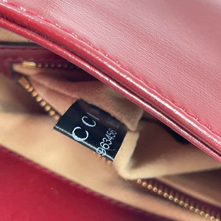 Sold Gucci Jackie 1961 Red Leather Bag Small with Adjustable Strap