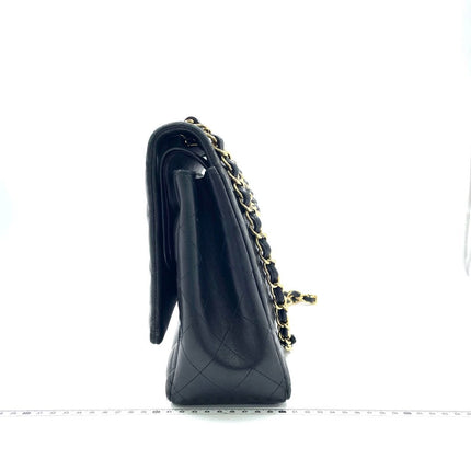 Chanel Classic Flap Maxi 2012 Black Lambskin Leather Double Flap with Gold Hardware