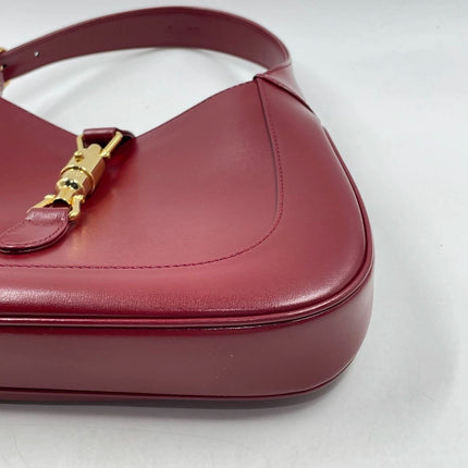 Sold Gucci Jackie 1961 Red Leather Bag Small with Adjustable Strap