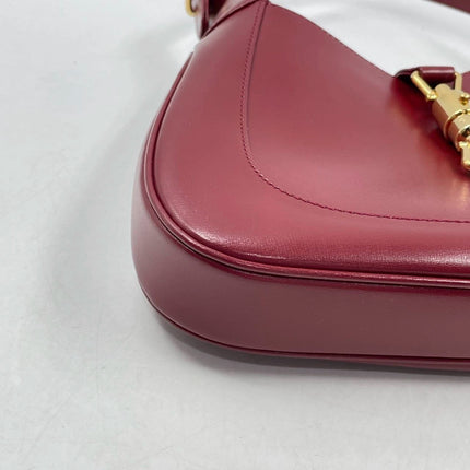 Sold Gucci Jackie 1961 Red Leather Bag Small with Adjustable Strap