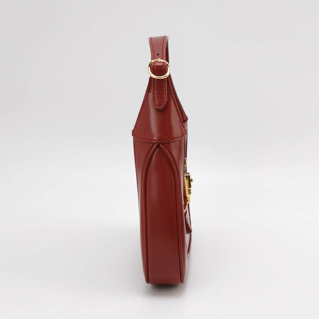 Sold Gucci Jackie 1961 Mini Burgundy Leather Bag Two Way Carry