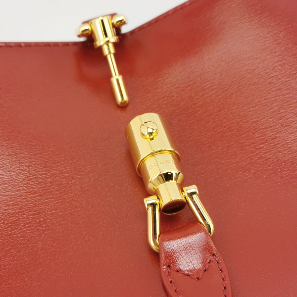 Sold Gucci Jackie 1961 Mini Burgundy Leather Bag Two Way Carry