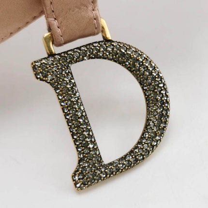 Sold Dior Saddle Mini Silk Satin Pink with crystals