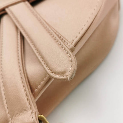 Sold Dior Saddle Mini Silk Satin Pink with crystals