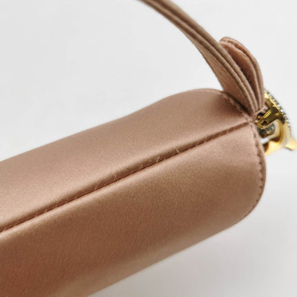 Sold Dior Saddle Mini Silk Satin Pink with crystals