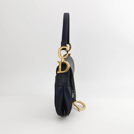 Sold Christian Dior Saddle Medium Navy Smooth Calfskin Leather