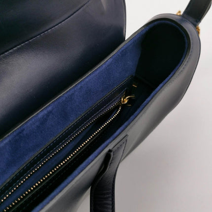 Sold Christian Dior Saddle Medium Navy Smooth Calfskin Leather
