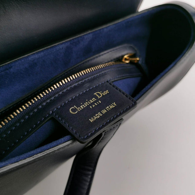 Sold Christian Dior Saddle Medium Navy Smooth Calfskin Leather