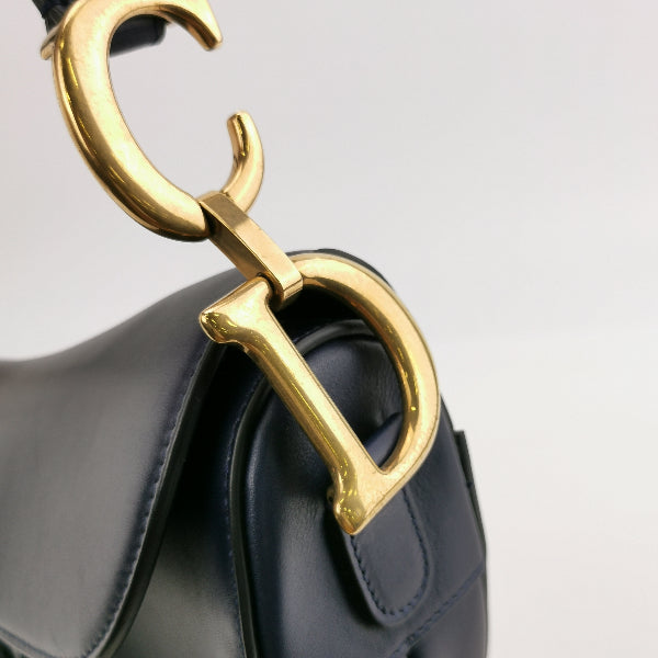Sold Christian Dior Saddle Medium Navy Smooth Calfskin Leather