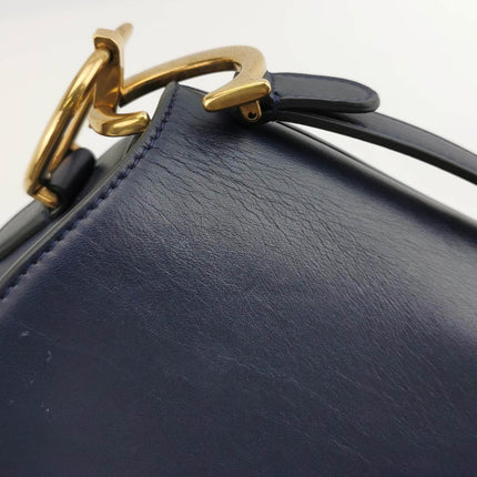 Sold Christian Dior Saddle Medium Navy Smooth Calfskin Leather
