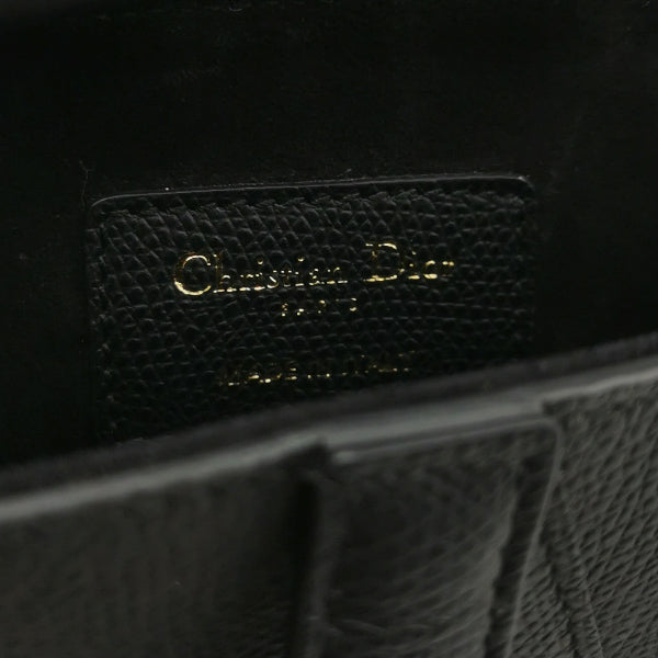 Sold Dior Saddle Mini Black Grained Leather with Gold Hardware