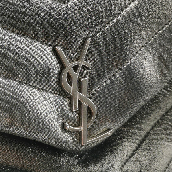 Sold Saint Laurent Metallic Fabric Y Matelasse Monogram Small Lou lou Bag