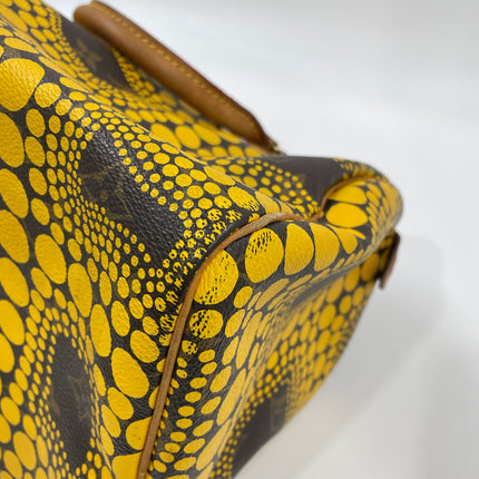 Louis Vuitton x Yayoi Kusama Limited Edition Speedy 30 Yellow Top Handle Bag