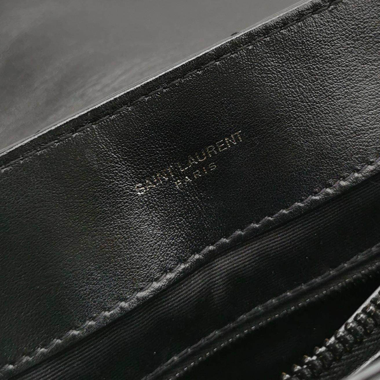 Sold Saint Laurent Medium So Black Calfskin Leather Bag with Black Hardware