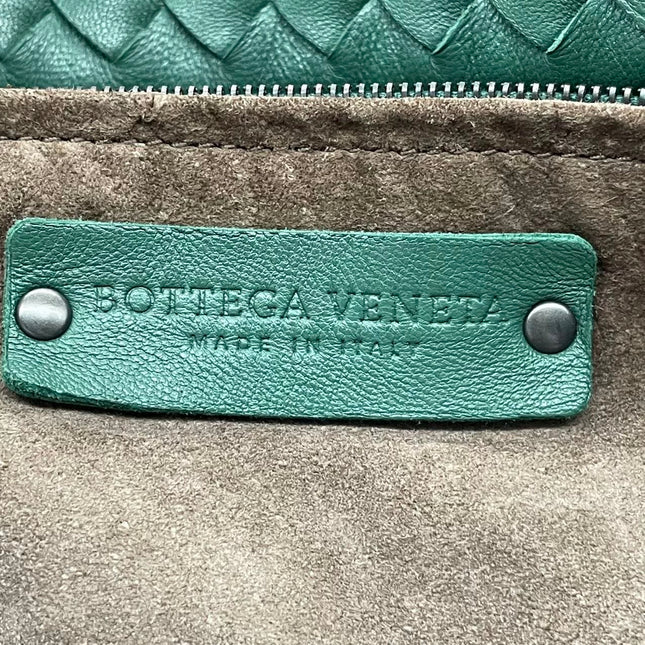 Bottega Veneta Cesta Shopper Tote Nappa Intrecciato Leather Dark Green Medium 40cm